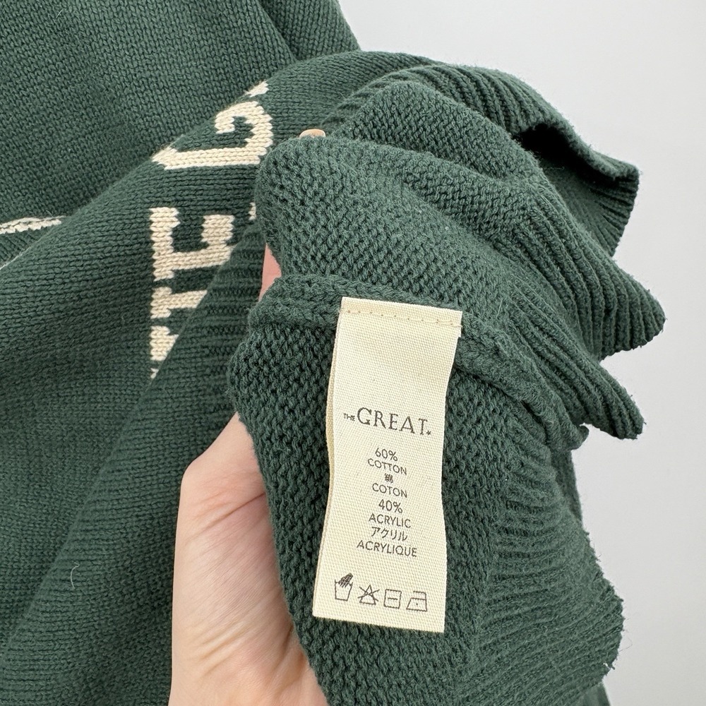 The Great Sweater 1 Small Bear Roll Neck Preppy Academia Old Money Ivy Retro - Picture 7 of 8